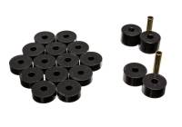 Energy Suspension - Energy Suspension 74-75 Jeep CJ5/CJ7/CJ8 Scrambler Black Body (Cab) Mount Set - 2.4106G - Image 2