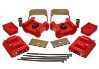 Energy Suspension - Energy Suspension 73-84 K5 Blazer 4WD Fullsize Red Complete Motor&Trans Mount Set Zinc Finish - 3.1124R - Image 3