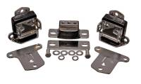 Energy Suspension 67-72 Chevrolet Camaro Black Motor and Transmission Mounts; Chrome Finish - 3.1133G