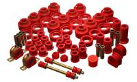 Energy Suspension - Energy Suspension 92-97 Chevy Suburban 4WD Red Hyper-flex Master Bushing Set - 3.18127R - Image 1