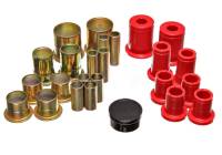 Energy Suspension 73-74 Camaro / 73 GrandAm/GrandPrix Red Control Arm Bushing Set - Complete Set - 3.3104R