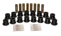 Energy Suspension 94-06 Hummer H1 Black Front & Rear End Control Arm Bushing Set - 3.3189G