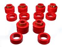 Energy Suspension - Energy Suspension Chevy Pickup 2&4Wd Body Mounts - Red - 3.4123R - Image 1