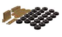 Energy Suspension - Energy Suspension Chevy 59-64 Belair/Biscayne/Caprice/Impala /59-63 El Camino Black Body Mount Set - 3.4167G - Image 1