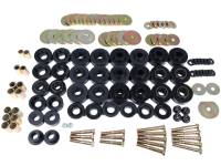 Energy Suspension - Energy Suspension 65-67 Chevrolet Biscayne/Bel Air/Caprice/Impala Body Mount Set w/ Hardware - Black - 3.4172G - Image 3