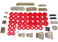 Energy Suspension - Energy Suspension 65-67 Chevrolet Biscayne/Bel Air/Caprice/Impala Body Mount Set w/ Hardware - Red - 3.4172R - Image 2