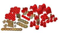 Energy Suspension - Energy Suspension 66-77 Ford Bronco 4WD (w/ 2 Deg C-Bushings) Red Hyper-Flex Master Bushing Set - 4.18104R - Image 1
