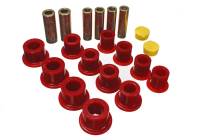 Energy Suspension - Energy Suspension 00-04 Ford Excursion 4WD / 99-04 F250/F350 4WD Red Front Leaf Spring Bushing Set - 4.2148R - Image 2