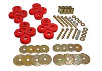 Energy Suspension - Energy Suspension Bronco Body Mnt W/Hardware - Red - 4.4110R - Image 3