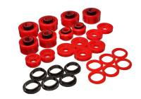 Energy Suspension - Energy Suspension 99-07 Ford F-250/F-350 SD 2/4WD Crew Cab Body Mount Set - Red - 4.4120R - Image 2