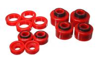 Energy Suspension - Energy Suspension 05-07 Ford F250/F350 2/4WD Red Body Mount Set - 4.4121R - Image 1
