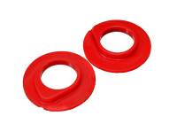 Energy Suspension 90-96 Ford F-150/Ford Bronco Front Coil Spring Isolator Set - Red - 4.9108R