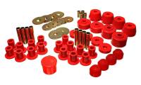 Energy Suspension - Energy Suspension 72-85 Dodge/Plymouth 1/2 & 3/4 Ton S/C Pickup Red Hyper-Flex Master Bushing Set - 5.18102R - Image 1