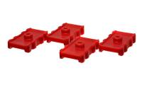 Energy Suspension - Energy Suspension 73-78 Chrysler Red Leaf Spring Isolator Set w/ Ribbed Sides - 5.6105R - Image 1