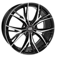 Enkei ONX 17x7.5 5x114.3 45mm Offset 72.6mm Bore Black Machined Wheel - 505-775-6545BKM