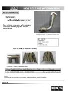 HKS - HKS 12-19 Subaru BRZ/Scion FR-S/Toyota 86 Extension Kit w/ Catalytic Converter - 11999-AT002 - Image 1