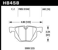 Hawk 15-16 BMW X5 xDrive35d/xDrive35i / 15-16 BMW X6 xDrive35i/sDrive35i HPS 5.0 Rear Brake Pads - HB458B.642