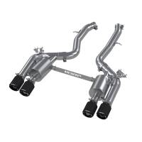 MBRP - MBRP 18-22 BMW M2 Competition 3.0L T304 SS 3in Resonator-Back Exhaust Quad Rear w/ Carbon Fiber Tips - S45023CF - Image 2