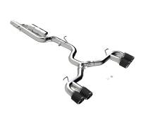 MBRP 2022 Volkswagen Golf R MK8 3in Cat-Back Quad Rear w/ Carbon Fiber Tips Valve Delete Exhaust - S46123CF