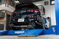 MBRP - MBRP 2022 Volkswagen Golf R MK8 T304 Stainless Steel 3in Cat-Back, Quad Rear Exit- Carbon Fiber Tip - S46133CF - Image 3