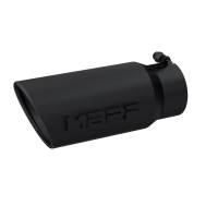 MBRP - MBRP Universal Tip 5 O.D. Angled Rolled End 4 inlet 12 length - Black Finish - T5051BLK - Image 2