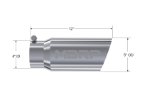 MBRP - MBRP Universal Tip 5 O.D. Angled Single Walled 4 inlet 12 length - T5052 - Image 3