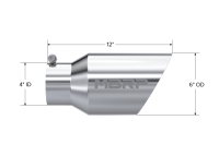 MBRP - MBRP Universal Tip 6 O.D. Dual Wall Angled 4 inlet 12 length - T5072 - Image 3