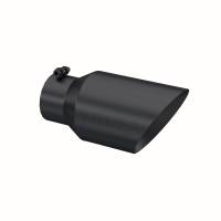 MBRP - MBRP Universal Tip 6 O.D. Dual Wall Angled 4 inlet 12 length - Black Finish - T5072BLK - Image 2