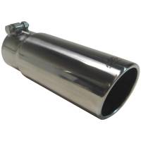 MBRP Universal Tip 3in O.D. Angled Rolled End 3 inlet 10 length - T5115