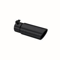 MBRP - MBRP Universal Tip 3-1/2in O.D. Angled Rolled End - 3in ID Inlet 10in Length - Black - T5115BLK - Image 2