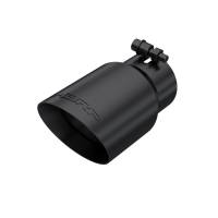 MBRP - MBRP Tip 3in Round x 4in Inlet OD Dual Walled Angled Black Tip - Fits all 3in Exhausts - T5122BLK - Image 2