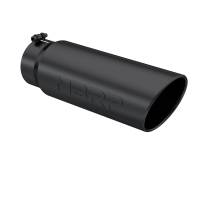 MBRP - MBRP Universal Tip 6in OD Angled Rolled End 5in Inlet 18in Lgth Black Finish Exhaust - T5125BLK - Image 2