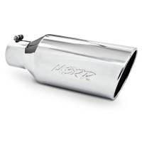 MBRP - MBRP Universal Tip 7inch O.D. Rolled End 4inch inlet 18inch length - T304 (SINGLE TIP) - T5126 - Image 1