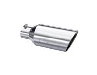 MBRP - MBRP Universal Tip 7inch O.D. Rolled End 4inch inlet 18inch length - T304 (SINGLE TIP) - T5126 - Image 2