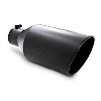 MBRP - MBRP Universal Tip 8in O.D. Rolled End 4in inlet 18in length Black - T5128BLK - Image 1