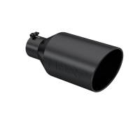 MBRP - MBRP Universal Tip 8in O.D. Rolled End 4in inlet 18in length Black - T5128BLK - Image 2