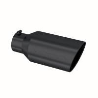 MBRP - MBRP Universal Tip 8in OD Rolled End 5in Inlet 18in Length T304 - Black - T5129BLK - Image 2