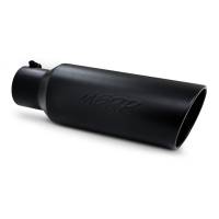 MBRP - MBRP Universal Tip 6in OD Rolled End 4in Inlet 18in L Black Coated Exhaust Tip - T5130BLK - Image 1