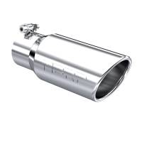 MBRP - MBRP Universal Tip 4in OD 3in Inlet 10in Length Angled Rolled End T304 - T5155 - Image 2
