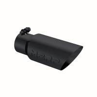 MBRP - MBRP Universal Tip 4in OD 3in Inlet 10in Length Dual Wall Angled End Black - T5156BLK - Image 2
