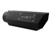 MBRP - MBRP Universal Hex Tip 4in Inlet 16in Length w/ Logo - Black Coated - T5164BLK - Image 1