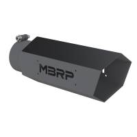 MBRP - MBRP Universal Hex Tip 4in Inlet 16in Length w/o Logo - Black Coated - T5165BLK - Image 2