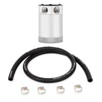 Mishimoto Assembled Universal 2-Port Catch Can Polished w/ Hose - MMBCC-CBTWO-PH