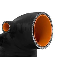 Mishimoto - Mishimoto 92-99 BMW E36 (325/328/M3) w/ 3.5in HFM Black Silicone Intake Boot - MMHOSE-E36-92IB35BK - Image 4