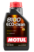 Motul 1L Synthetic Engine Oil 8100 Eco-Clean 0W20 - 108813