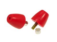 Prothane Universal Bump Stop 1 9/16X1 5/8 Cone - Red - 19-1317