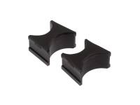 Prothane Universal Shock Reservoir Mounts - 1.5/2.0 Diameter - Black - 19-1718-BL