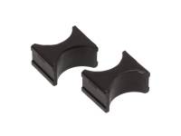Prothane Universal Shock Reservoir Mounts - 2.0/2.0 Diameter - Black - 19-1721-BL