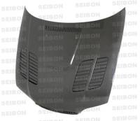 Seibon - Seibon 02-05 BMW E46 2dr GTR-Style Carbon Fiber Hood - HD0205BMWE462D-GTR - Image 2
