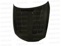 Seibon - Seibon 08-11 BMW 1 Series (E81/E82) 2DR/HB GTR-Style Carbon Fiber Hood - HD0809BMWE822D-GTR - Image 2